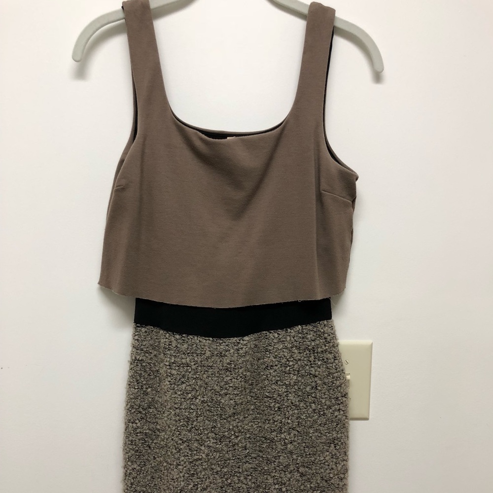 Bailey 44 Stretch Ponte Dress w/ Boucle Bottom